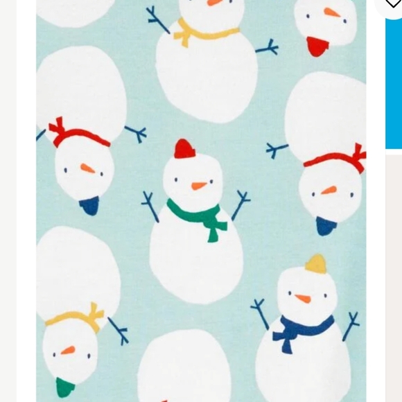 2-Piece Snowman Pajamas - Picture 2 of 4